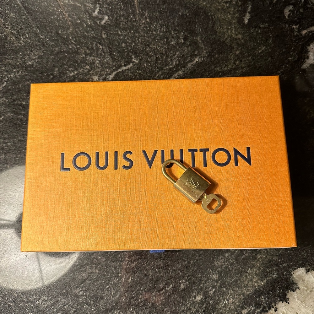 Authentic Louis Vuitton Padlock and Lock Set
